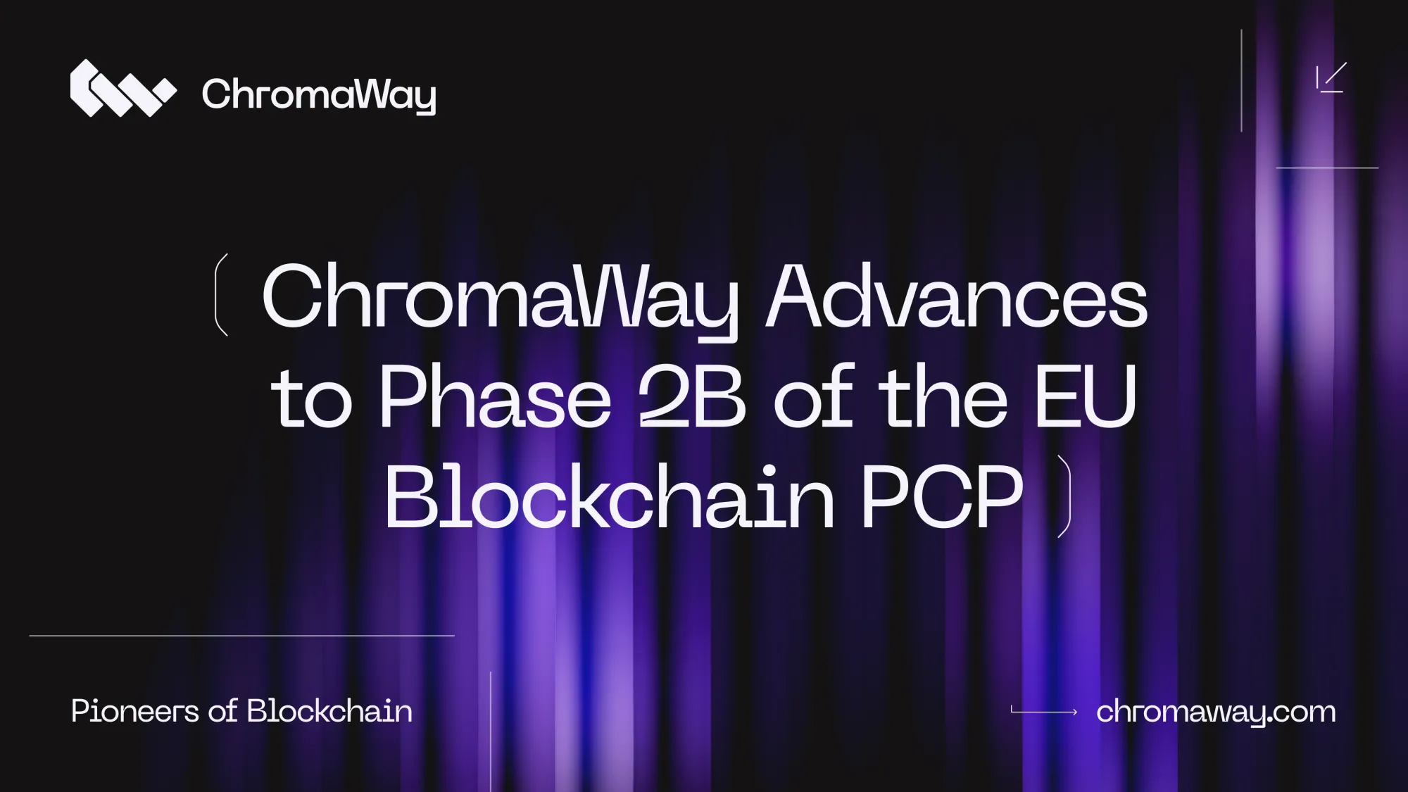 ChromaWay Advances to Phase 2B of the European Blockchain Pre-Commercial Procurement