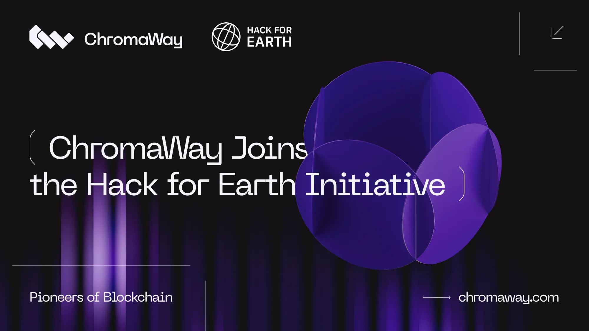 ChromaWay Joins the Hack for Earth Initiative