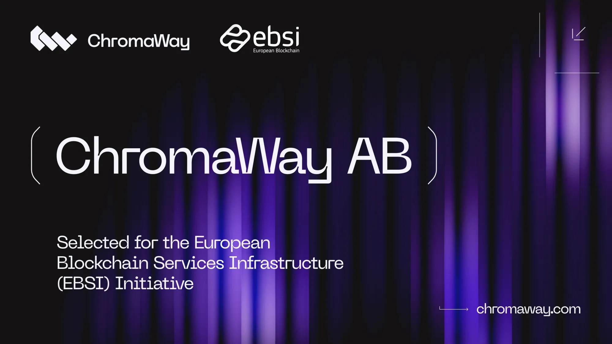 ChromaWay AB selected for the EBSI initiative