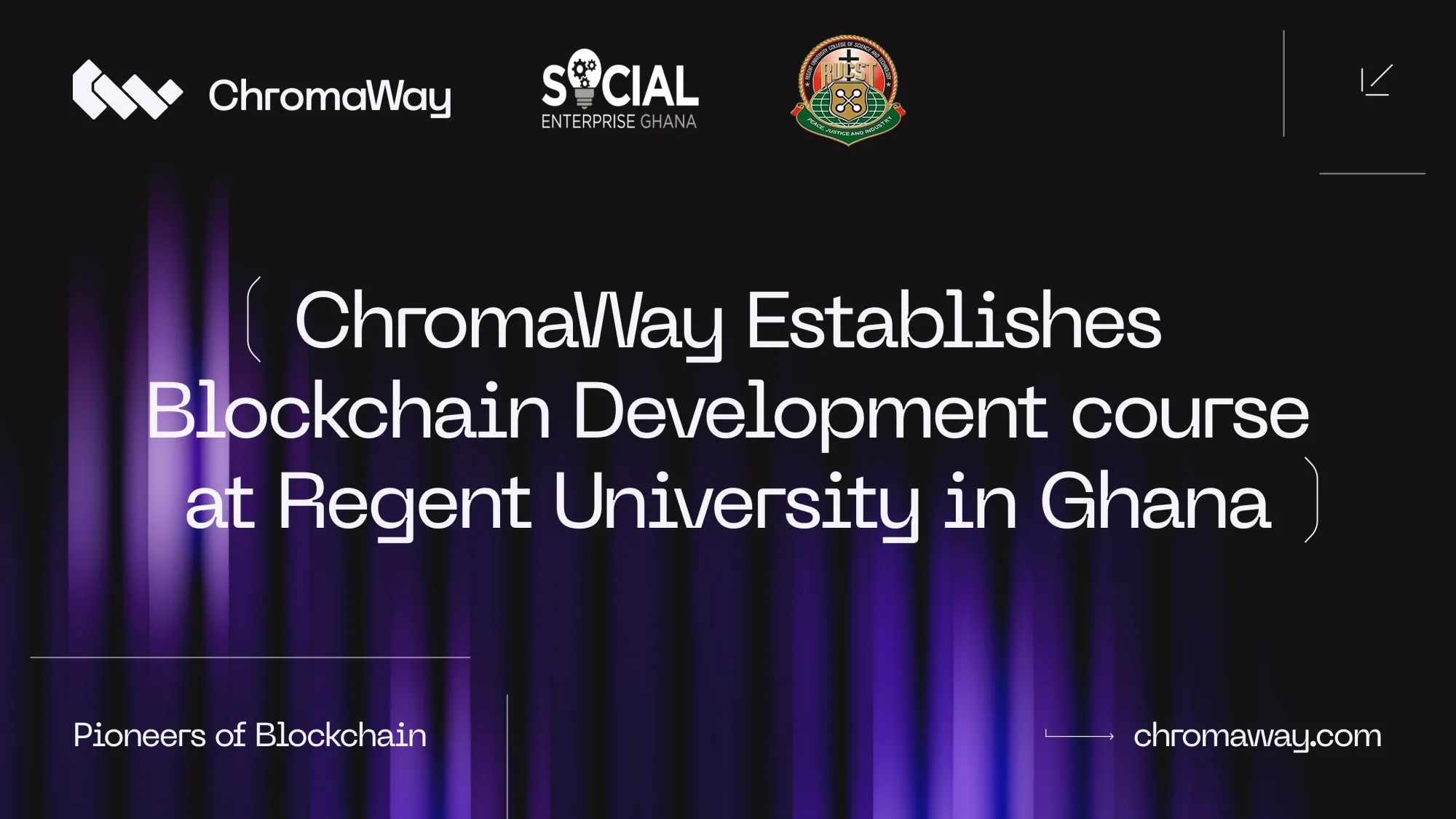 ChromaWay establishes Blockchain Development course at Regent University in Ghana